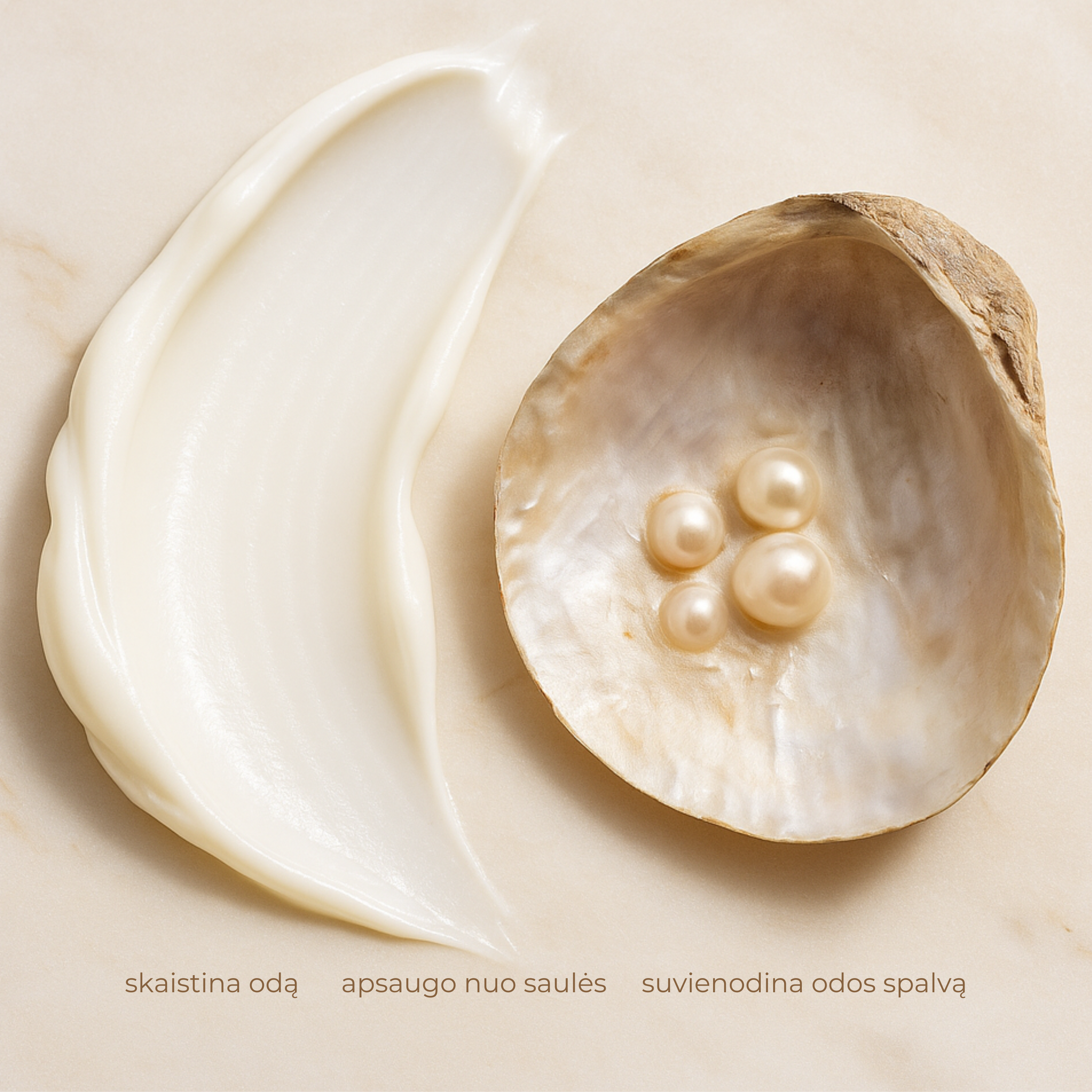 Skaistinantis baltųjų perlų veido kremas su SPF 30 PA+++