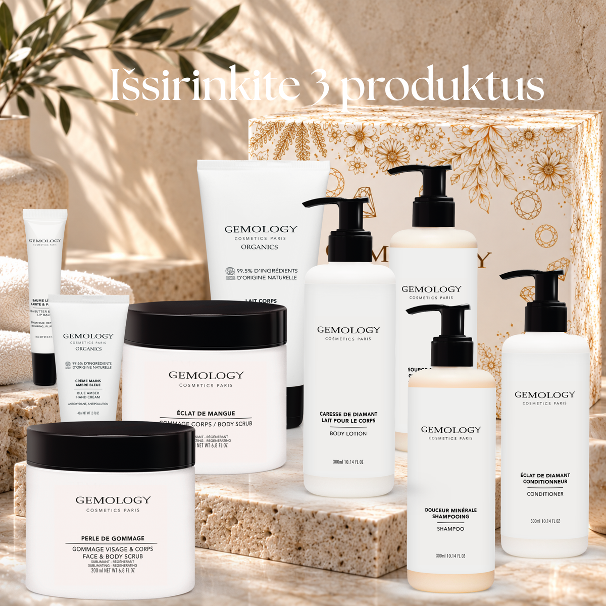 Kūno dovanų rinkinys „MINERAL GLOW BODY CARE“