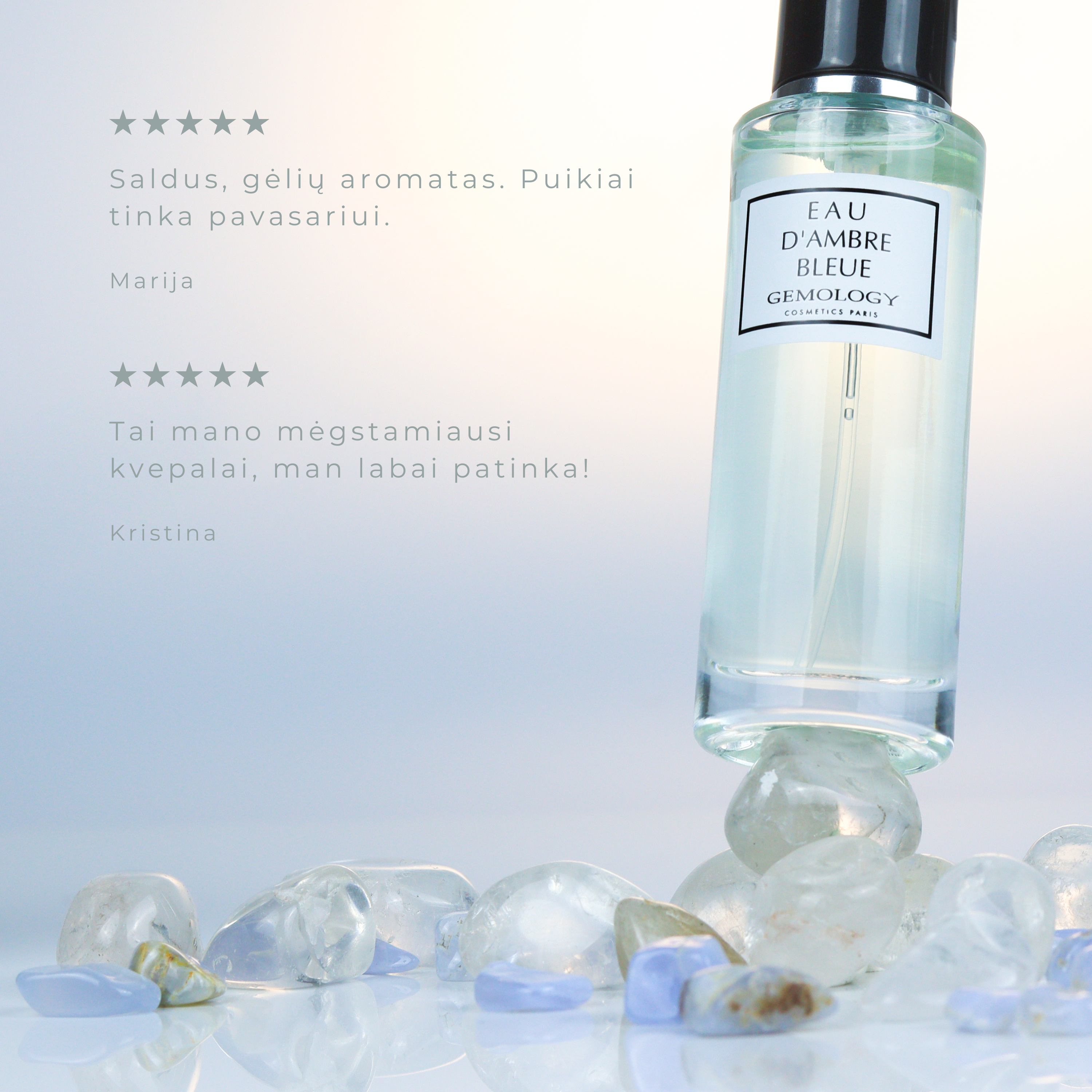 Mėlynojo gintaro moteriški kvepalai