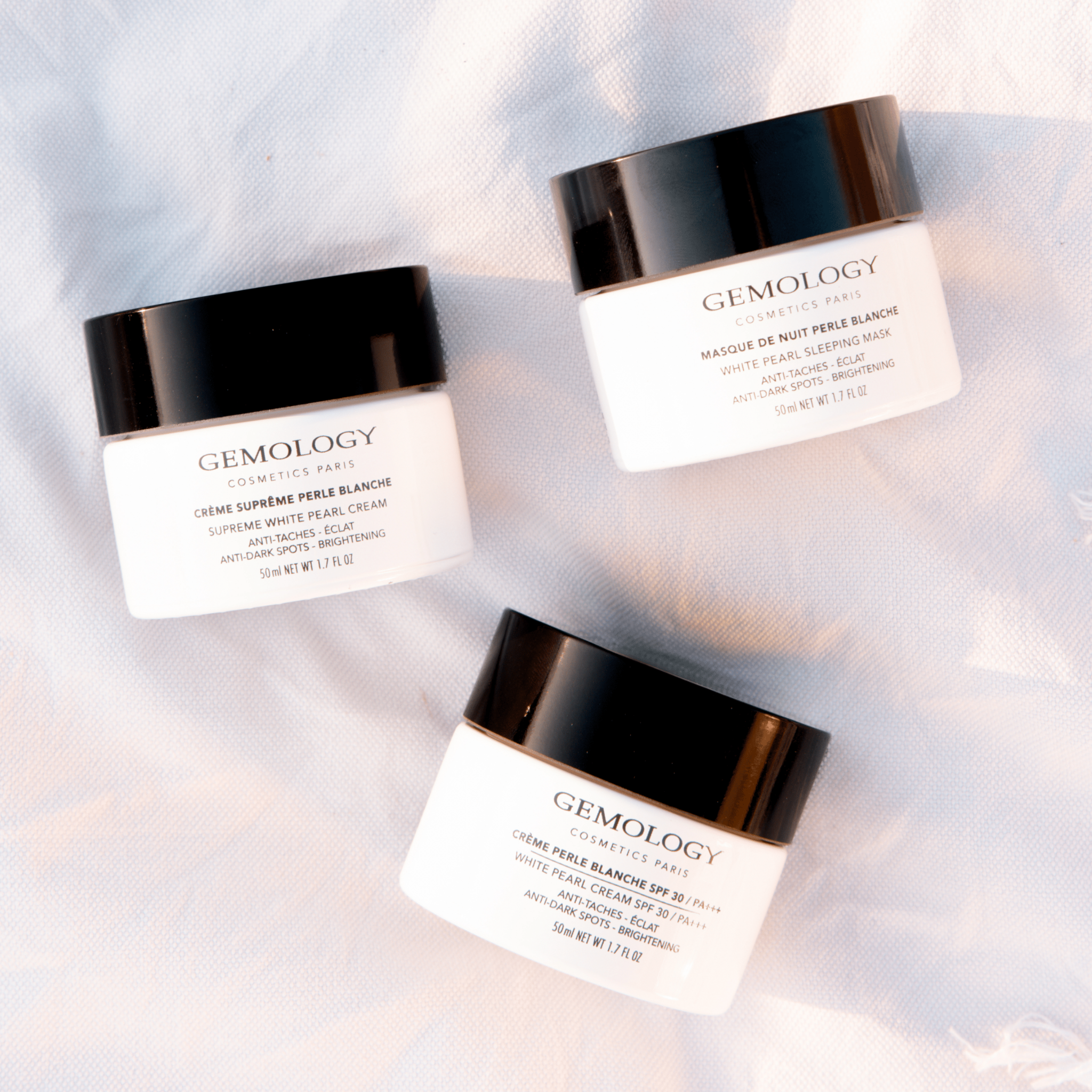 Baltųjų perlų naktinis veido kremas - kaukė